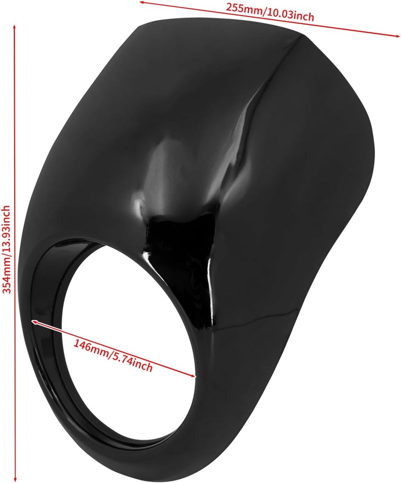 CARGLETRUE Motorcycle Front Headlight Fairing Fit For Harley Sportster XL Iron 883 1200 SuperLow Dyna FXD Low Rider Super Glide 1995-2005, Motorcycle Front Headlamp Cowl Fairing Fit For Sportster Dyna XL/FX - Image 5